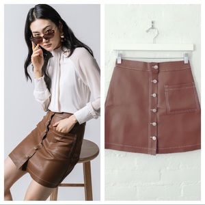 BN - Faux leather skirt
